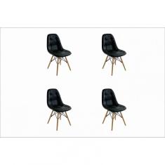 Conjunto 4 Cadeiras Botonê Eiffel Rivatti Preto