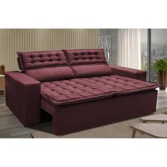 Sof  3 Lugares Retr til E Reclin vel Cama Inbox Slim 1,80m Ve