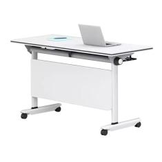 Mesas de Conferência Mesa De Conferência Dobrável Móvel Para Escritório Flip Top Table Para Salas De Reunião E Treinamento, Grande Mesa De Seminário Com Placa De Mesa Grossa E Estrutura De Aço Estável