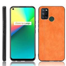 Capa adequada para Oppo Realme 7i, capa de celular estilo couro, proteção robusta 360° protege seu telefone capa de cor retrô para Oppo Realme 7i