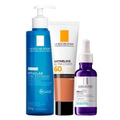 La Roche-Posay Kit - Gel de Limpeza + Sérum + Protetor Solar FPS60 Cor