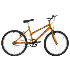 Bicicleta Aro 24 Ultra Bikes Chrome Line Feminina sem Marcha, Laranja,