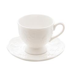 LYOR - Xícara de Chá de Porcelana New Bone Butterfly Flower 200ml