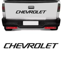 Faixa Chevrolet S10 1995/2000 Tampa Traseira Adesivo Preto - SPORTINOX