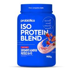 Probiótica Iso Protein Blend - 900G Morango -