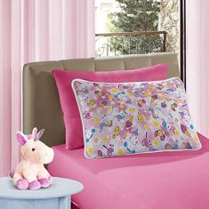 Jogo De Lençol Kids 2 Peças Solteiro Unicórnios Vivaldi