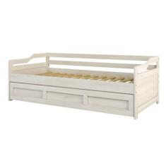 Bicama Madeira Maciça Londrina Saraiva, Branco Lavado