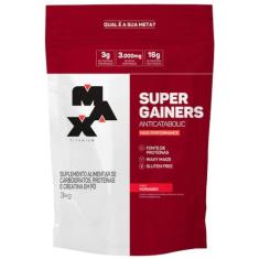 Hipercalorico Super Gainers 3Kg Max Titanium Morango