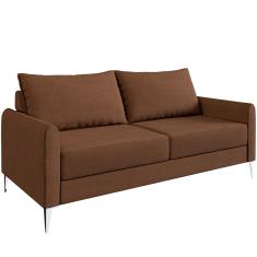 Conjunto Davos 2 Sofás de 2 Assentos Sofá Go - Marrom