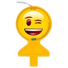 Vela Plana Emoji Festcolor Amarelo