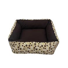 Cama para Cães e Gatos CamaPet Patinha Marrom Tamanho P