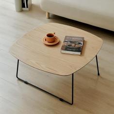 Mesa de centro moderna, mesa lateral de ferro para pequeno apartamento, mesa de canto minimalista, sala de estar, quarto, escritório, espaços pequenos