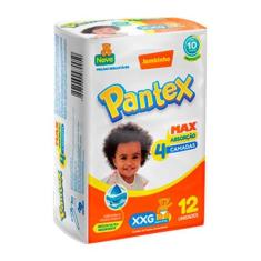 Fralda Pantex Tamanho XXG Jumbinho 12 Fraldas Descartáveis