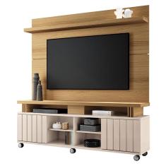 Rack Bancada e Painel para TV Rivera 1.8 Freijó Off White – hb Móveis