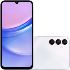 Smartphone Samsung Galaxy A15 4G 128GB Tela 6.5" 4GB RAM Câmera Tripla + Selfie 13MP - Azul Claro