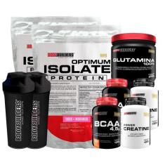 Kit 2optimum Isolate Whey Protein 900G+ 2 Bcaa 100G - Bodybuilders