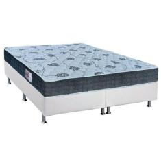 Cama Box Queen: Colchão Espuma D45 Orthoflex Comfortpedic Line + Base 