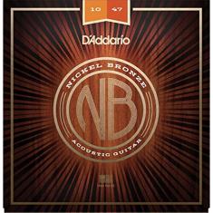 Encordoamento Violão Aço D`addario Nickel Bronze 010 NB1047