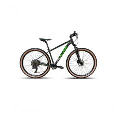 Bicicleta 29 Pulse Cambio Absolute 1x12 Freio Disco Hidraulico Cubo K7 Grafite/ades Verde Branco