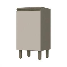 Balcão Henn Connect Sem Tampo 1 Porta 35cm Duna/cristal