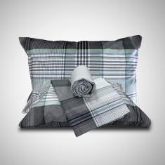 Jogo de Lençol Cama Casal 100 % Algodão 4 Peças Essenciale