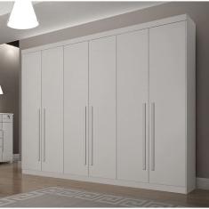 Guarda Roupa Casal 6 Portas 6 Gavetas - Gramado-Neve - Star