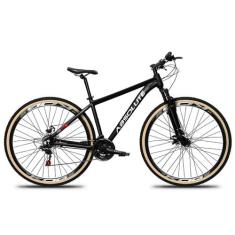 Bicicleta Aro MTB 29 Absolute Nero 5 24 Marcha Freio a Disco, Preto, 1