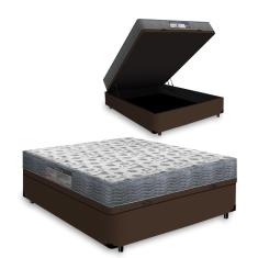 Cama Box Com Baú Viúva + Colchão D33 - Ortobom - iso 100 128x188x60cm