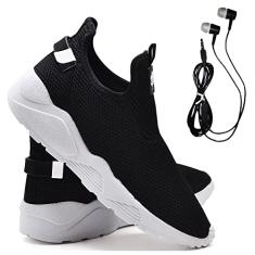 Tênis Caminhada Fitness Confortável + Fone