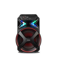 Caixa Amplificada Mondial CM-400 Com Bluetooth, Potência 400W, Alto Falante de 12&quot; Bivolt Preto / Vermelho