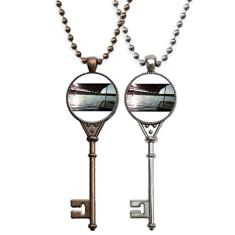 OFFbb-USA Colar com pingente de pescador para decoração de casais