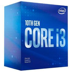 Processador Intel Core I3-10100F 3.60GHz (4.3GHz Turbo) Quad Core LGA1200 6MB Cache - BX8070110100F