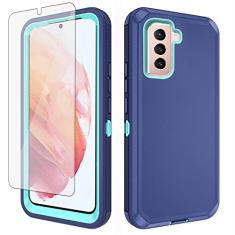 Asuwish Capa de telefone para Samsung Galaxy S21 Glaxay S 21 5G 6,2 polegadas com protetor de tela de vidro temperado e capa de celular híbrida, resistente, à prova de choque, rígida, acessórios de