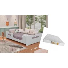 Cama Casal Montessori Encanto Proteção Grade + Colchão Casal - GABRIEL
