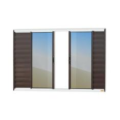 Janela Veneziana Confort 6 Folhas Vidro Reflex 100cm X 100cm Brimak