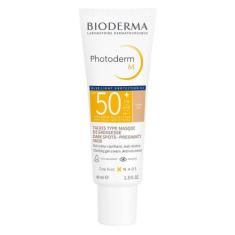 Protetor Solar com Cor + Ação Clareadora Bioderma Photoderm M FPS 50+,