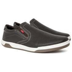 Tênis Sapatênis Slip On Ferracini 24h Casual Masculino Couro Calce Fác