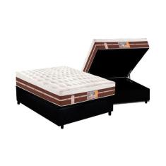Cama Box Baú Casal: Colchão Molas Ensacadas Castor Pocket Silver Star 