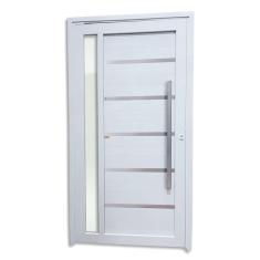 Porta de PVC Pivotante 216x100cm Miraggio Tecplus100 Brimak Branco