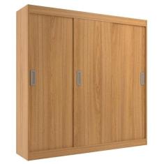 Guarda Roupas Casal Lisboa 3 Portas De Correr E 2 Gavetas - Cinnamomo Cinnamomo