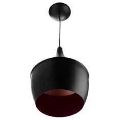 Luminária Pendente Gourmet Balão 32X25cm Em Aluminio Preto M - MARRYLU