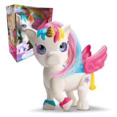 Boneca Diver Unicórnio Colorido Com Asas - Divertoys