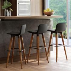 Banqueta Alta Para Balcão de Cozinha Area Gourmet Reforçada Pé de Made