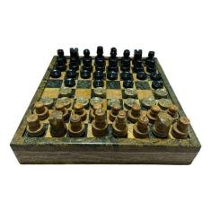 Tabuleiro 2 Em 1 Xadrez Damas Com Porta Peças 18 Cm