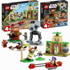 Kit Lego Star Wars Set Templo Jedi e AT-ST 211 Peças