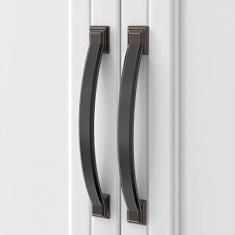 Asidrama Pacote com 10 puxadores de armário de cozinha de bronze polido a óleo de 128 mm, puxadores de armário de cozinha para puxadores de gaveta de armário