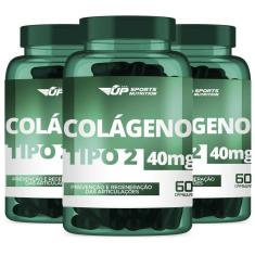 3X Colágeno Tipo 2 (Ct-Ii) 40Mg Com 60 Cápsulas Gelatinosas