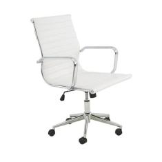 Cadeira Office Sevilha PU Baixa Várias Cores - Rivatti, Branco
