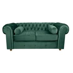 Sofá Chesterfield 02 Lugares 1.80 Cm Cor Verde New Velu 025