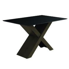 Mesa Dubai 1,35m Dobuê Castanho / Black